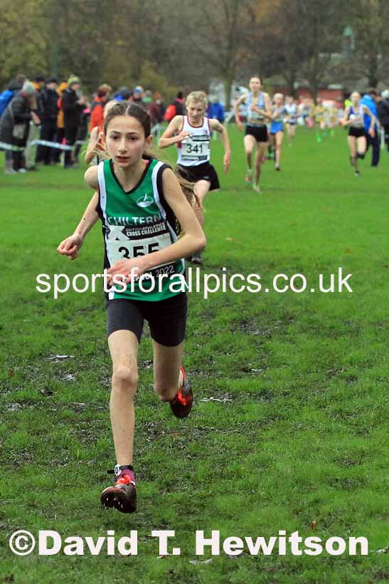 Girls Under-13s, 2022 British Athletics Cross Challenge, Sefton Park, Liverpool.  Photo: David T. Hewitson/Sports for All Pics